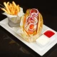 Balkan Bacon Dog i pomfrit