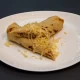 Slana palačinka sa šunkom, kačkavaljem i mariniranim pečurkama