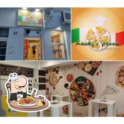 Lucky's pizza food bar-2