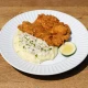 Schnitzel with Mashed Potatoes & Mushrooms