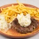 Juneća pljeskavica na kajmaku 350g