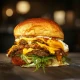 Garlic Parmesan triple burger