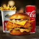 Original chicken burger + pomfrit + Coca cola 0.33l